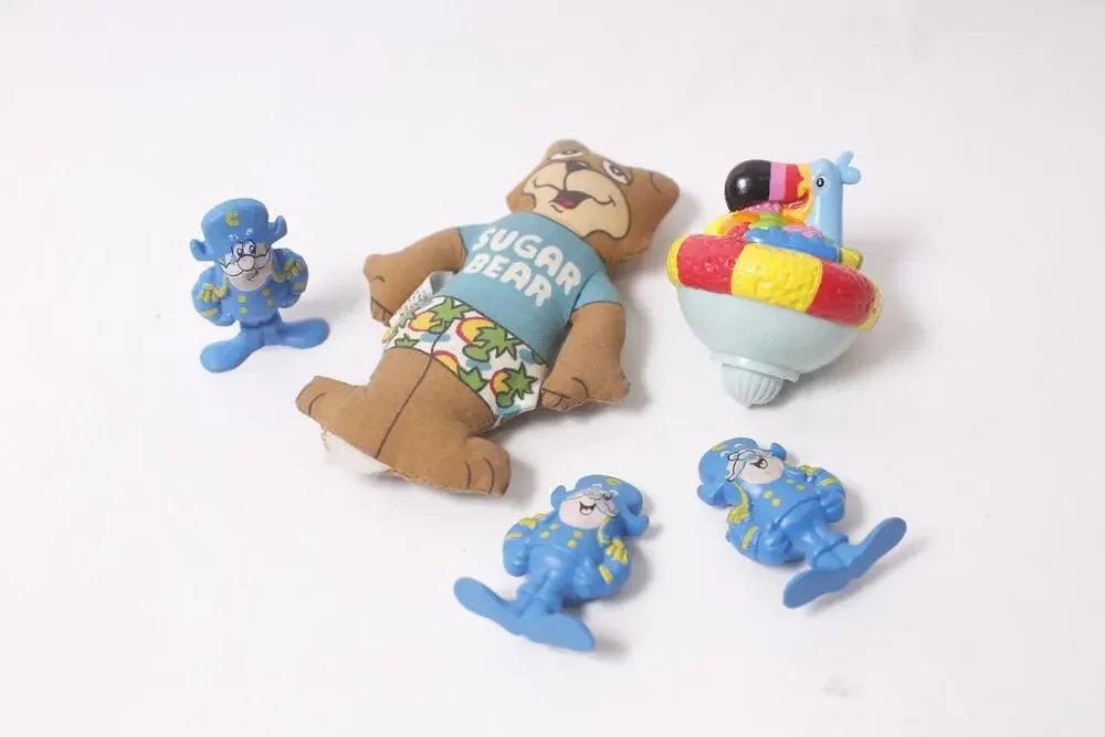 Cereal Mascots Lot Sugar Bear Cap'n Crunch Toucan Sam Toy Figures ~260212-WH 971